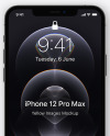 Apple iPhone 12 Pro Max Graphite Mockup