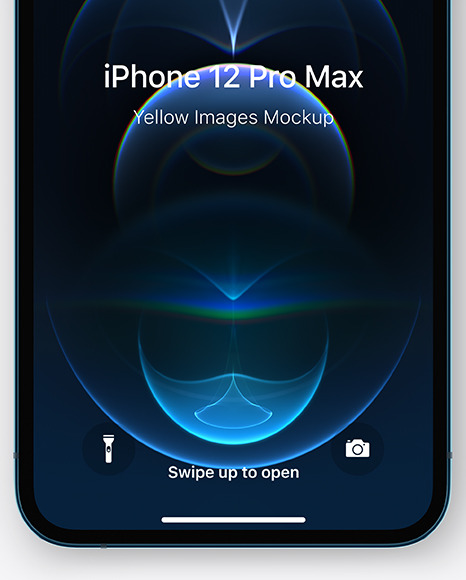 Apple iPhone 12 Pro Max Pacific Blue Mockup