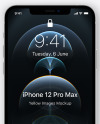 Apple iPhone 12 Pro Max Silver Mockup