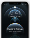 Apple iPhone 12 Pro Max Silver Mockup