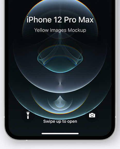 Apple iPhone 12 Pro Max Silver Mockup