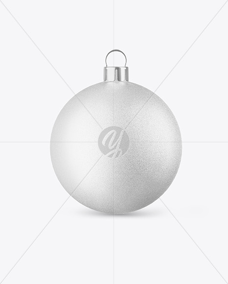 Textured Christmas Ball Mockup - Front View