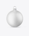 Textured Christmas Ball Mockup - Front View
