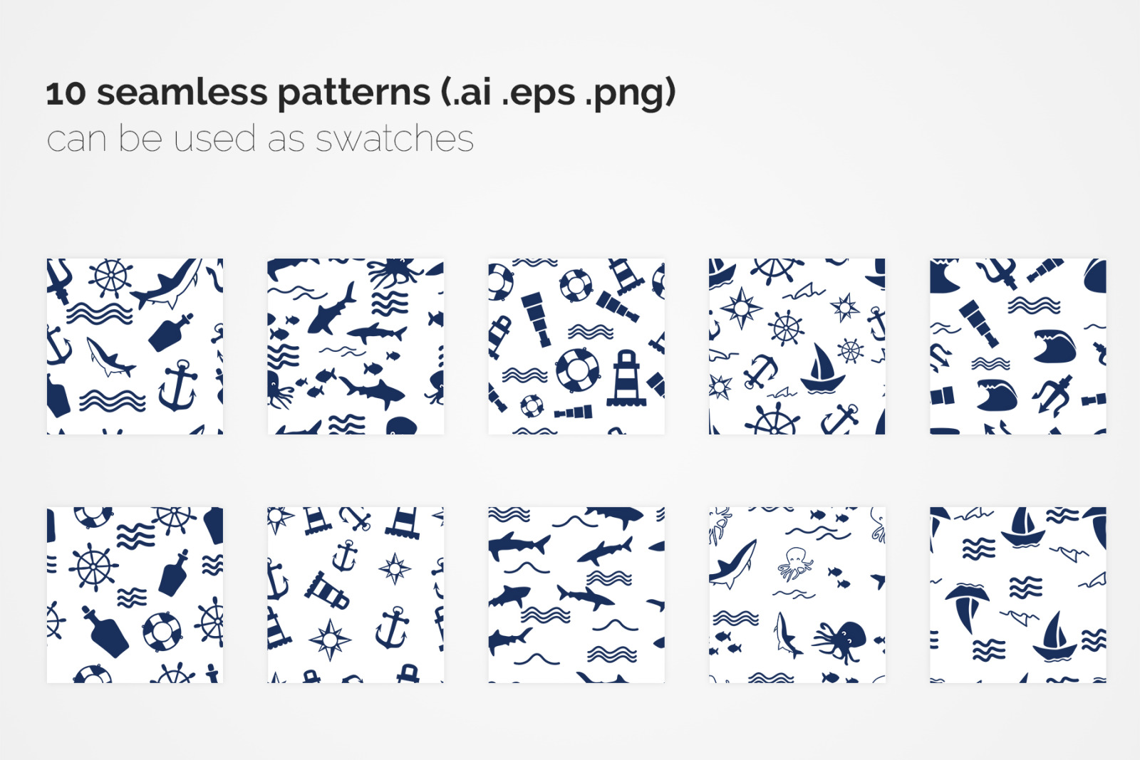 Marine Seamless Patterns