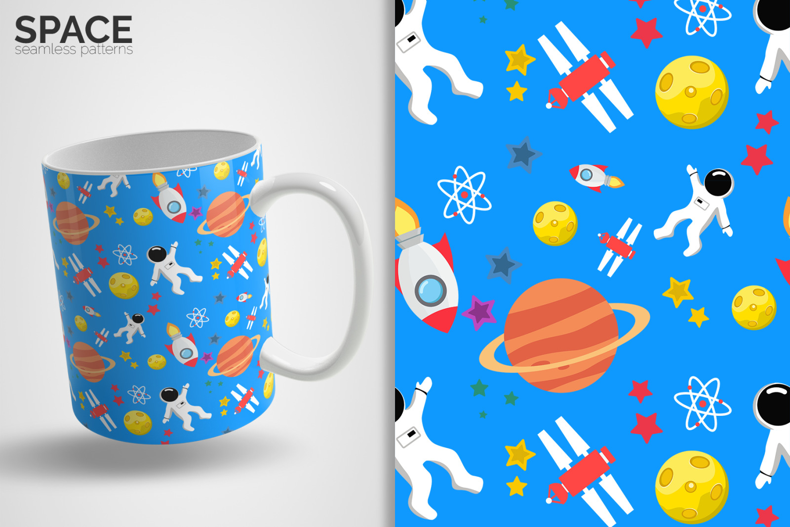 Space Seamless Patterns Space Seamless Patterns