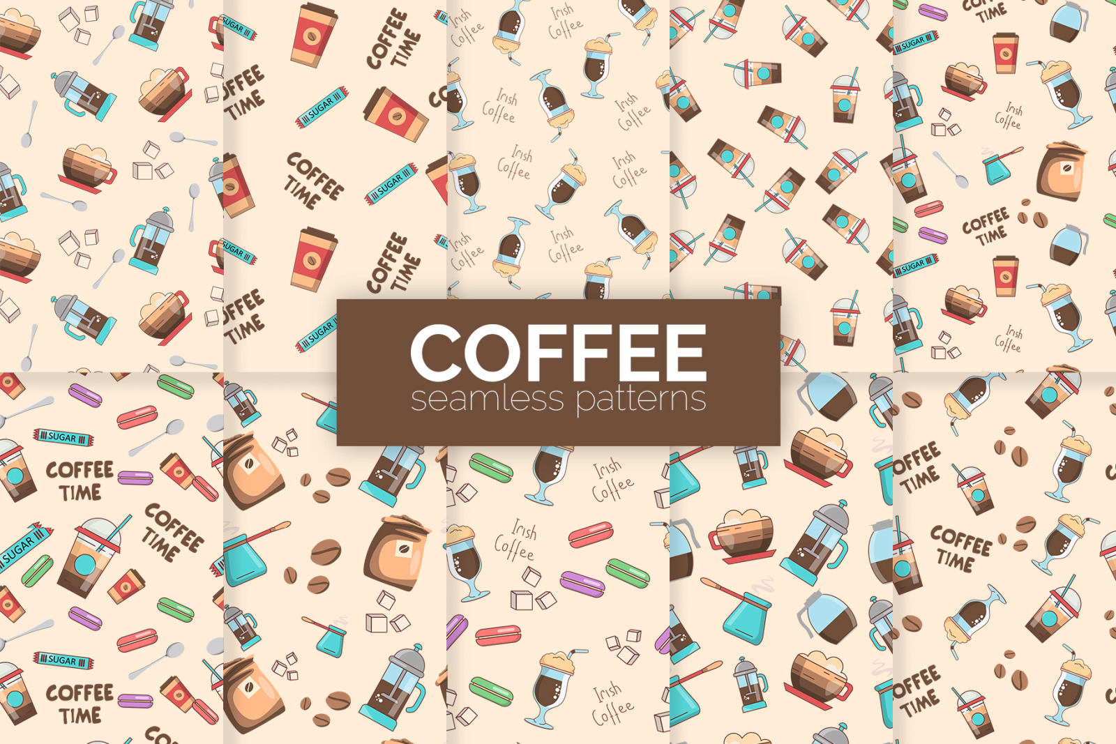 Coffee Seamless Patterns