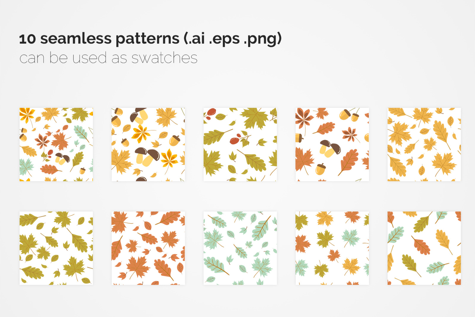 Autumn Seamless Patterns