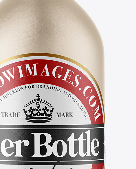 Ceramic Beer Bottle Mockup