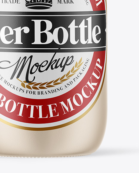 Ceramic Beer Bottle Mockup