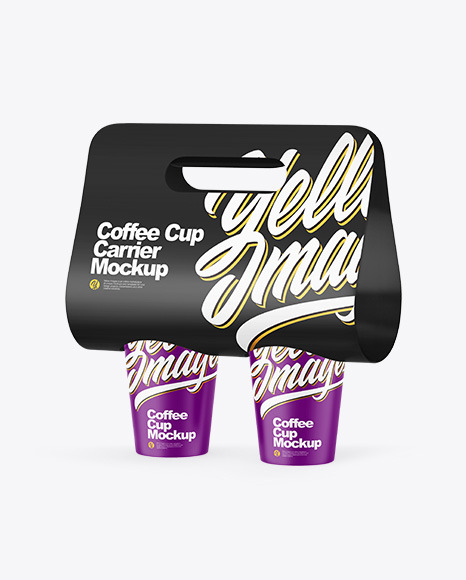 Matte Coffee Cup Carrier Mockup - 7+Psd+Coffee+Cup+Mockups