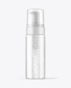 Clear Cosmetic Bottle with Pump Mockup