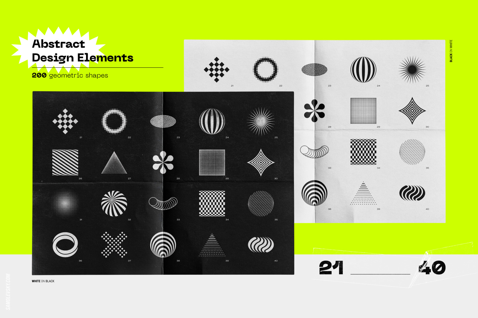 Abstract design elements collection