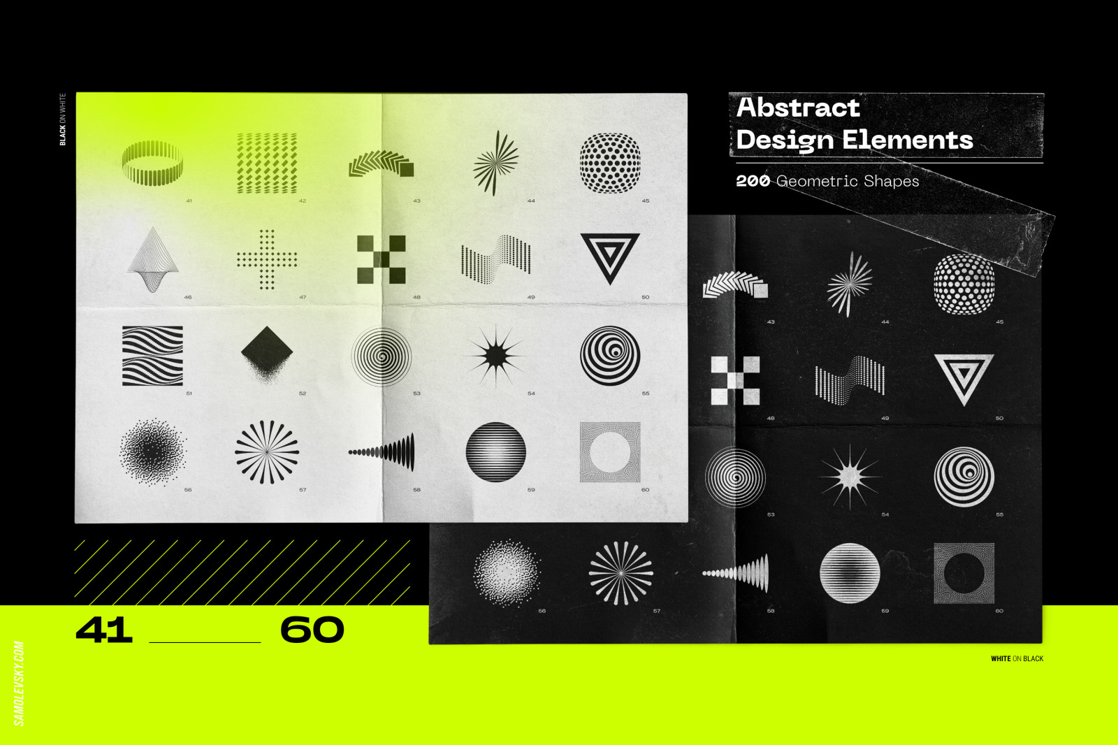 Abstract design elements collection Abstract design elements collection