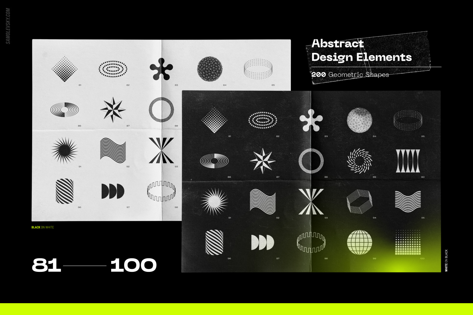 Abstract design elements collection Abstract design elements collection