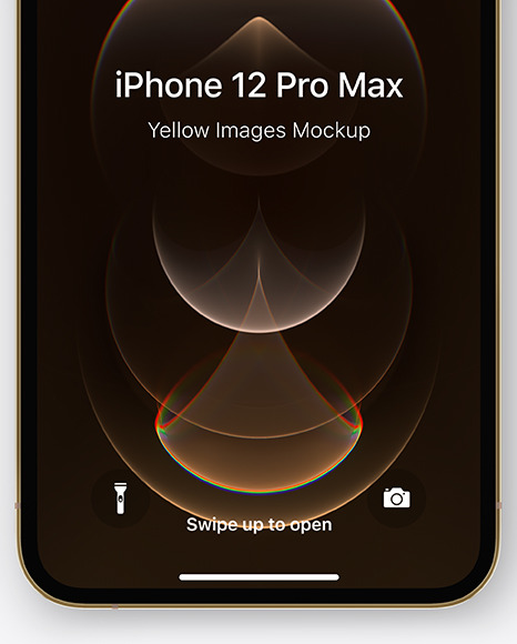 Apple iPhone 12 Pro Max Gold Mockup