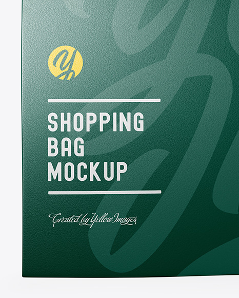 Leather Shopping Bag With Handles Mockup