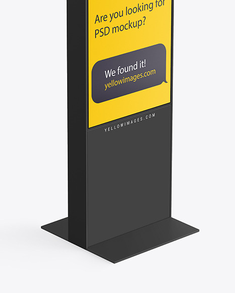 LED Display Stand Mockup