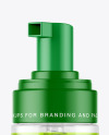 Color Liquid Cosmetic Bottle with Pump Mockup