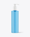 Colored Cosmetic Bottle with Pump Mockup