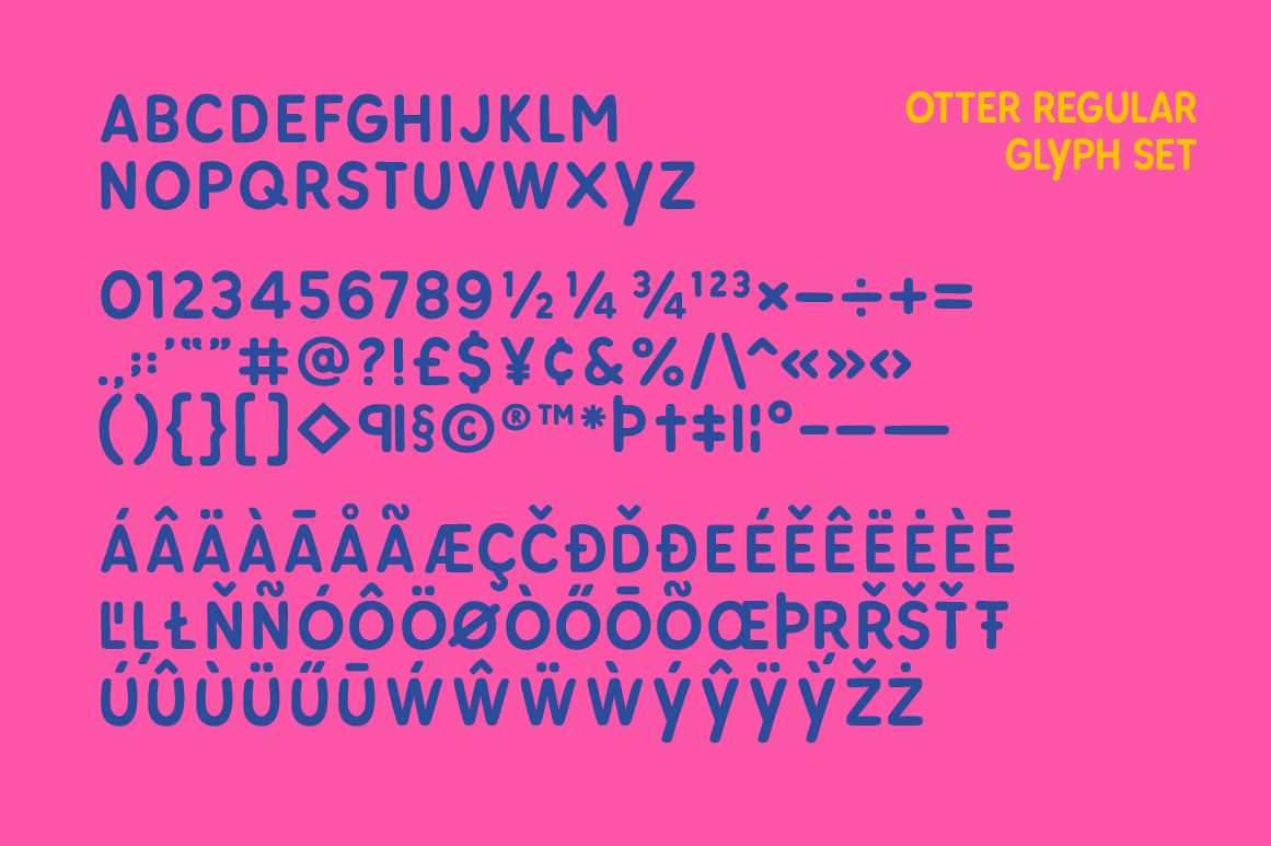 Otter Font Family Otter Font Family