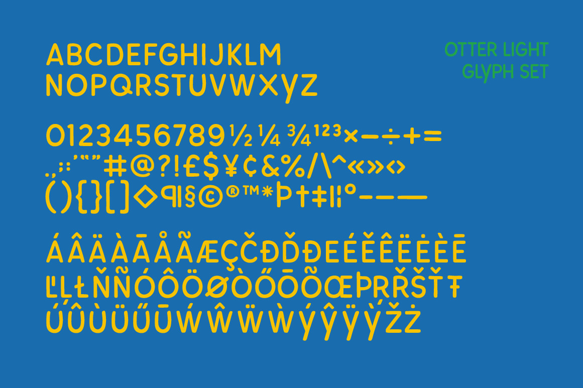 Otter Font Family Otter Font Family