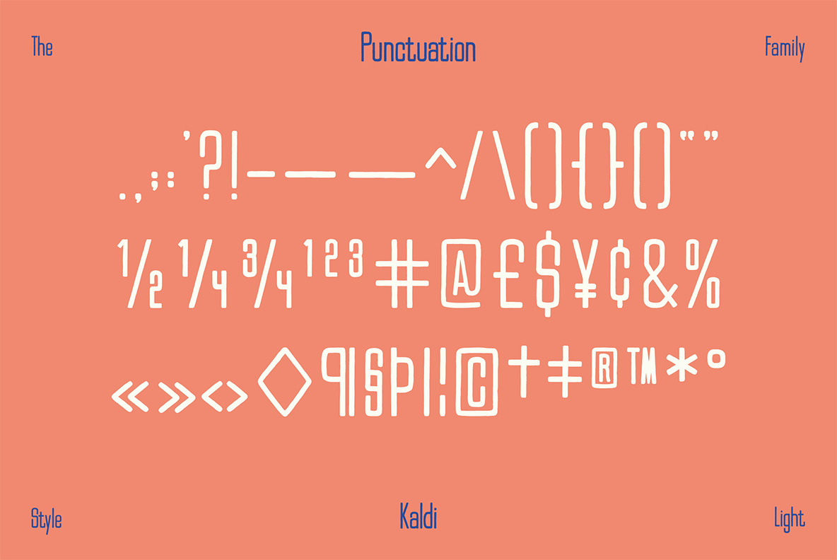 Kaldi Font Family Kaldi Font Family