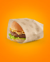 Wrapped Burger Mockup