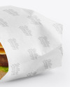 Wrapped Burger Mockup