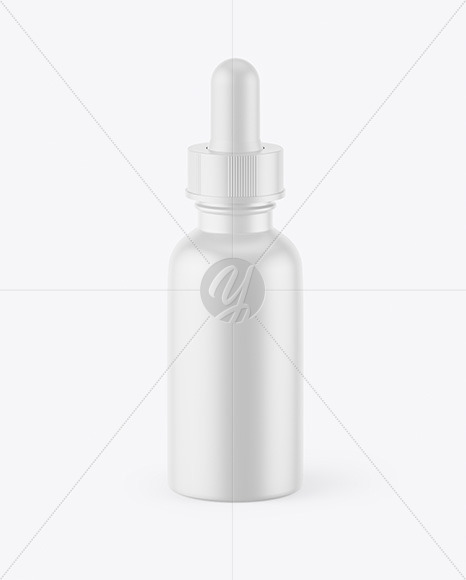 Matte Dropper Bottle Mockup