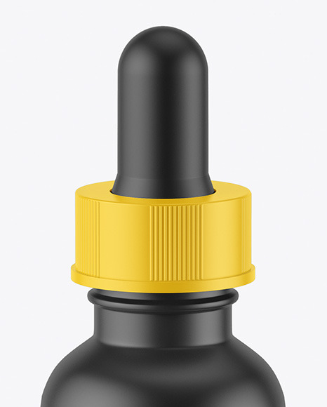 Matte Dropper Bottle Mockup