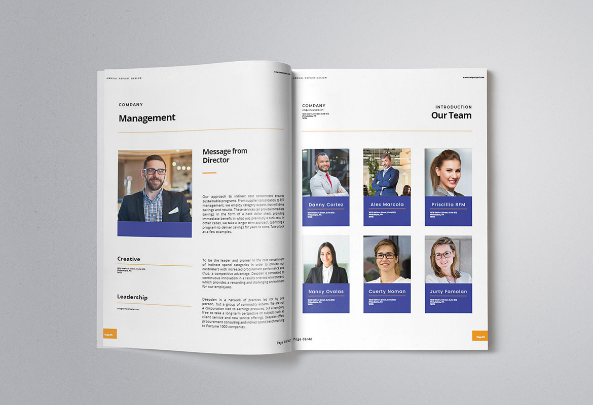 Company Annual Report Indesign Template