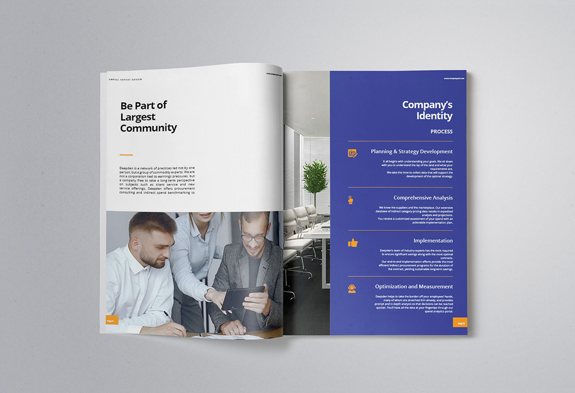 Company Annual Report Indesign Template