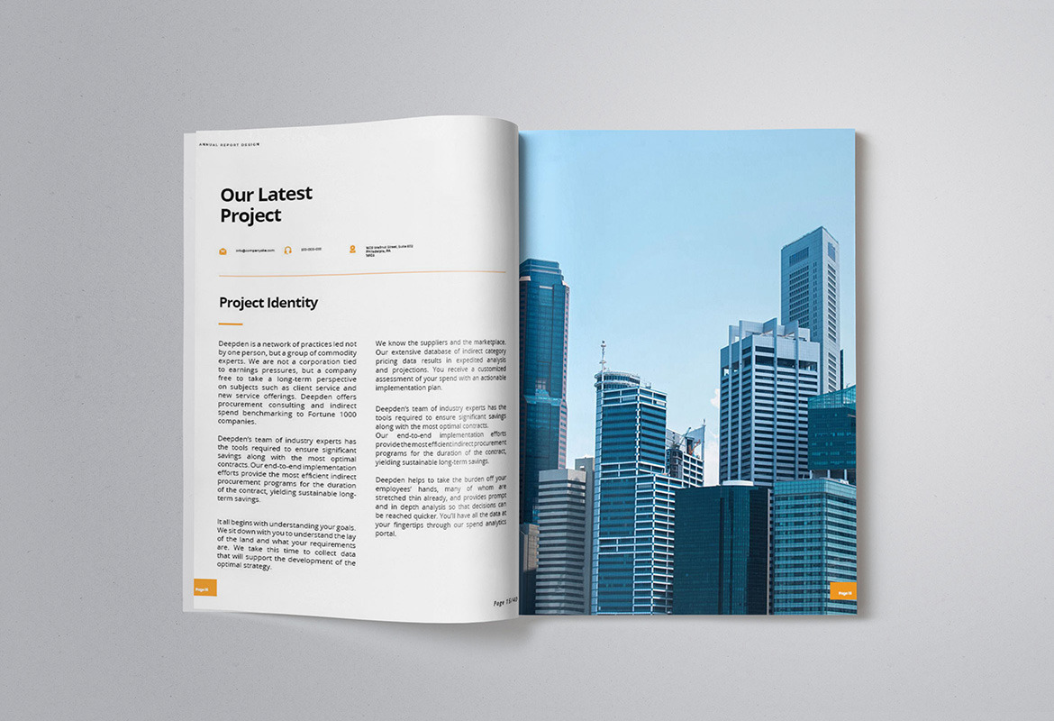 Company Annual Report Indesign Template