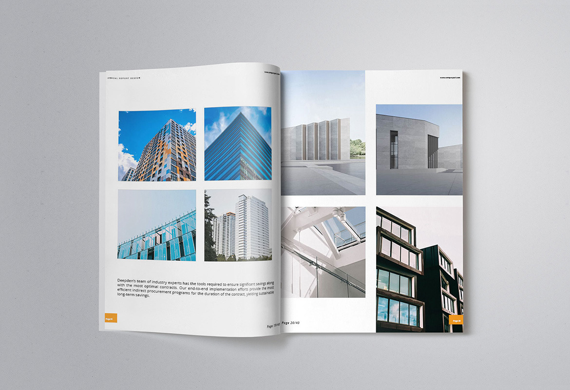 Company Annual Report Indesign Template