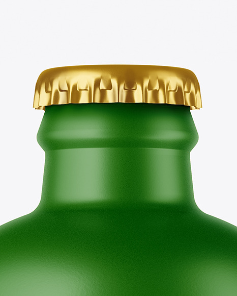 Matte Beer Bottle Mockup