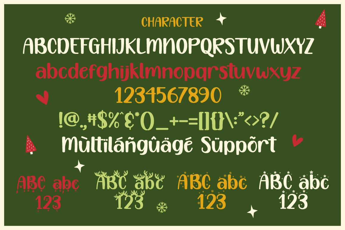 Happy Christmas Party - Xmas Font