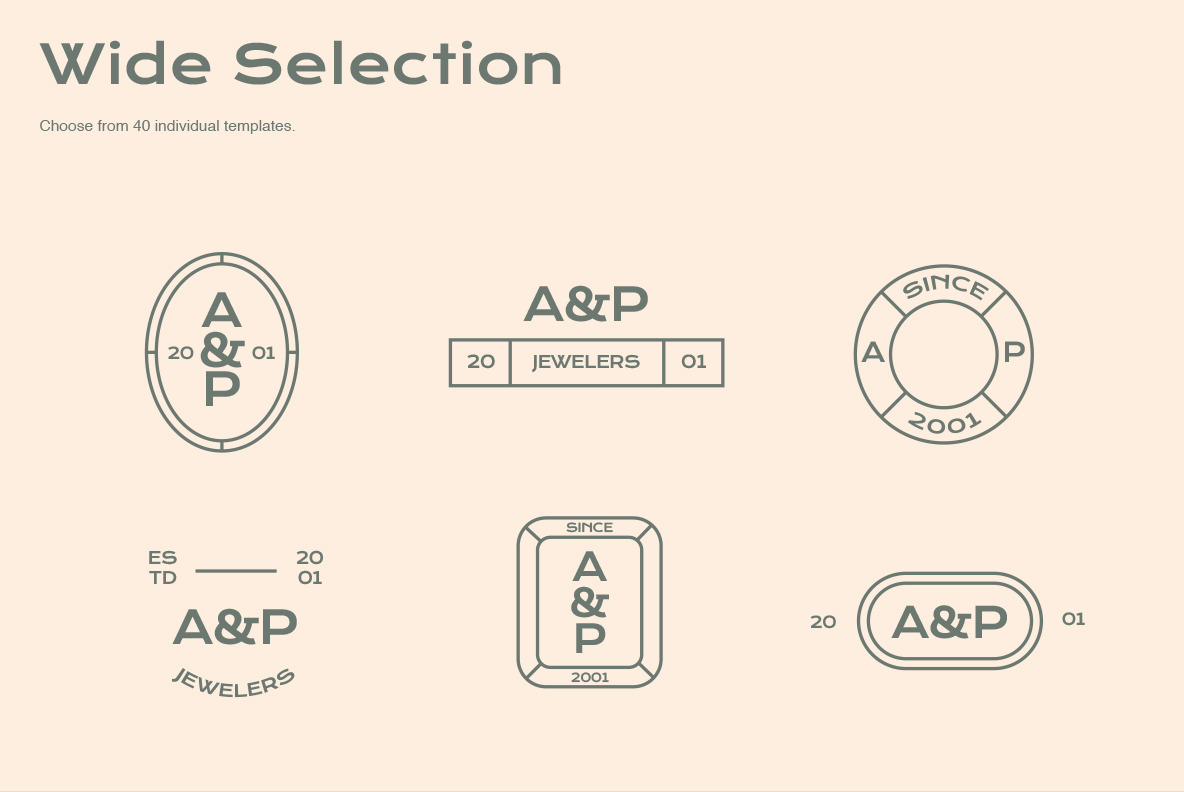 Minimalist Logo Templates Minimalist Logo Templates