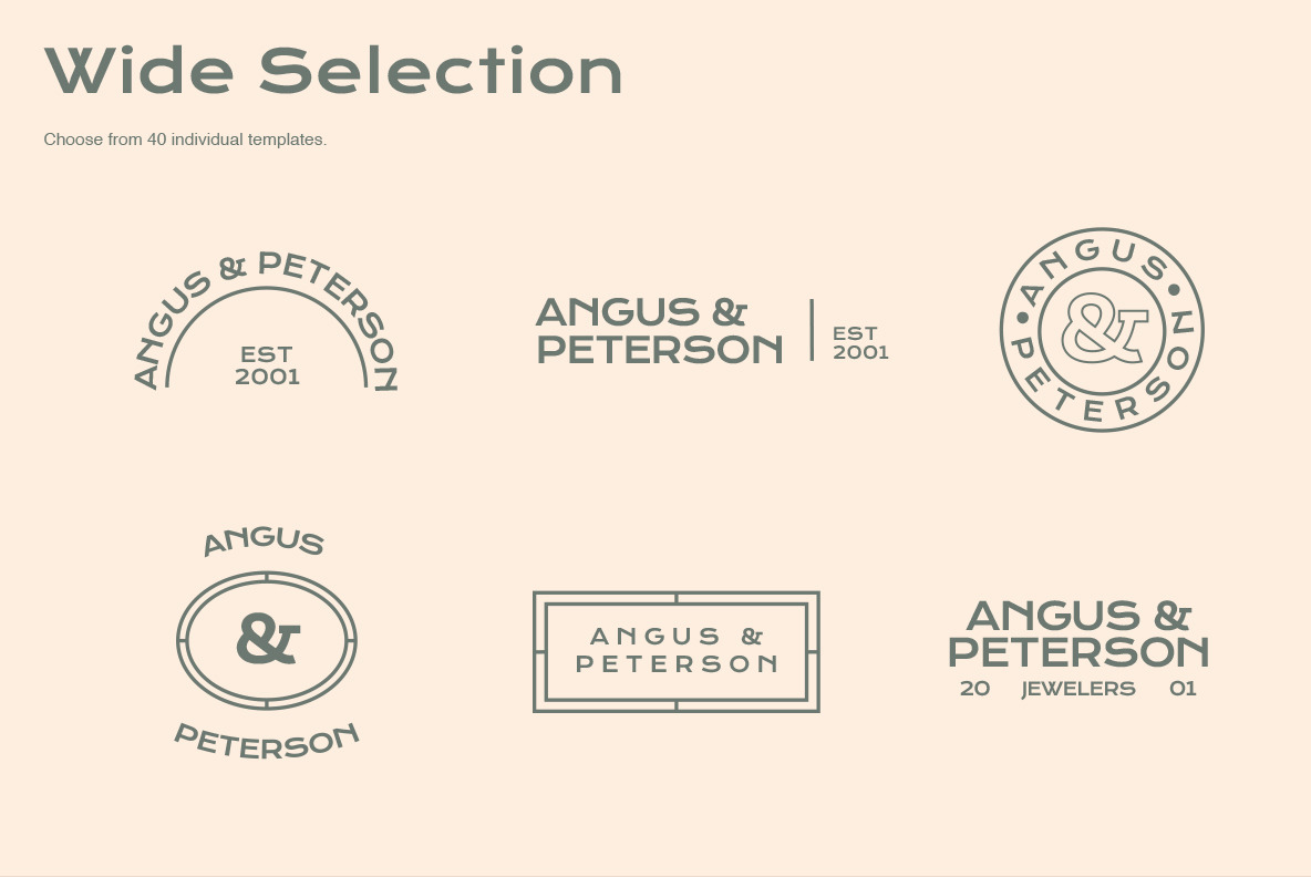 Minimalist Logo Templates Minimalist Logo Templates
