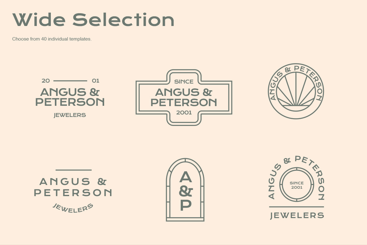 Minimalist Logo Templates Minimalist Logo Templates