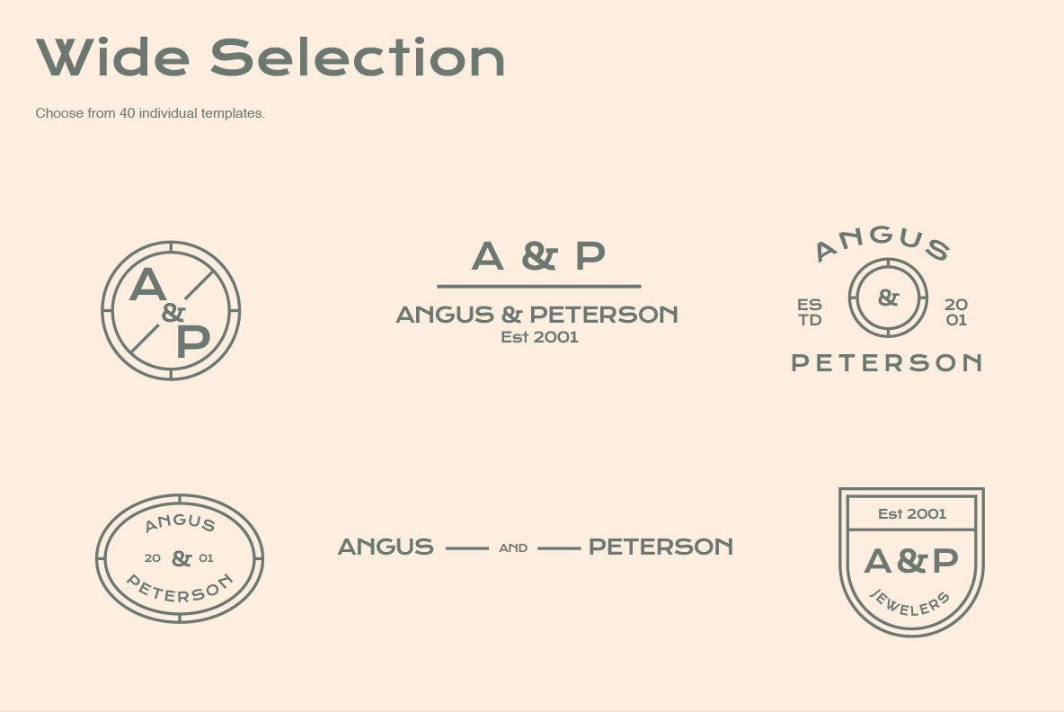 Minimalist Logo Templates Minimalist Logo Templates