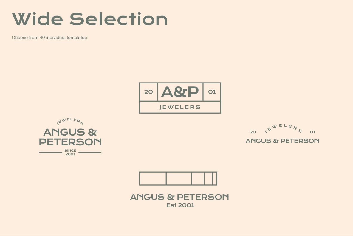 Minimalist Logo Templates Minimalist Logo Templates