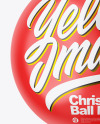 Glossy Christmas Ball Mockup