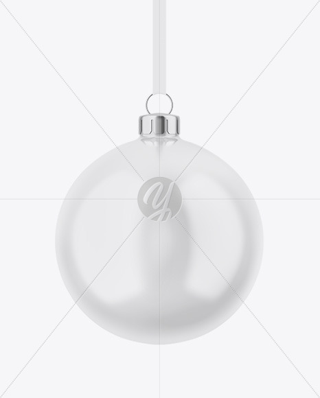 Glossy Christmas Ball Mockup