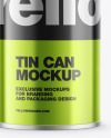 Metallic Tin Can Mockup