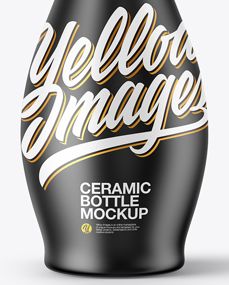 Ceramic Oil Bottle Mockup