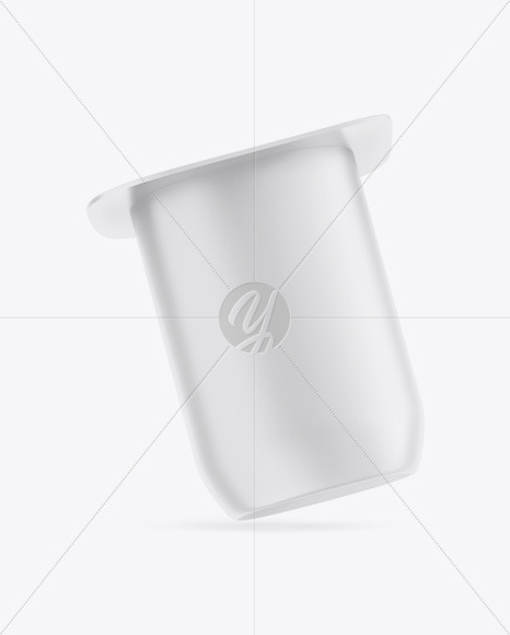 Yogurt Cup Mockup - Front View