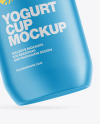 Yogurt Cup Mockup - Front View