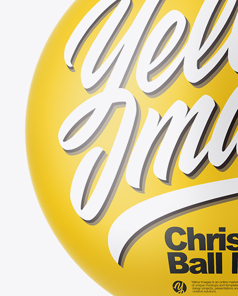 Matte Christmas Ball Mockup