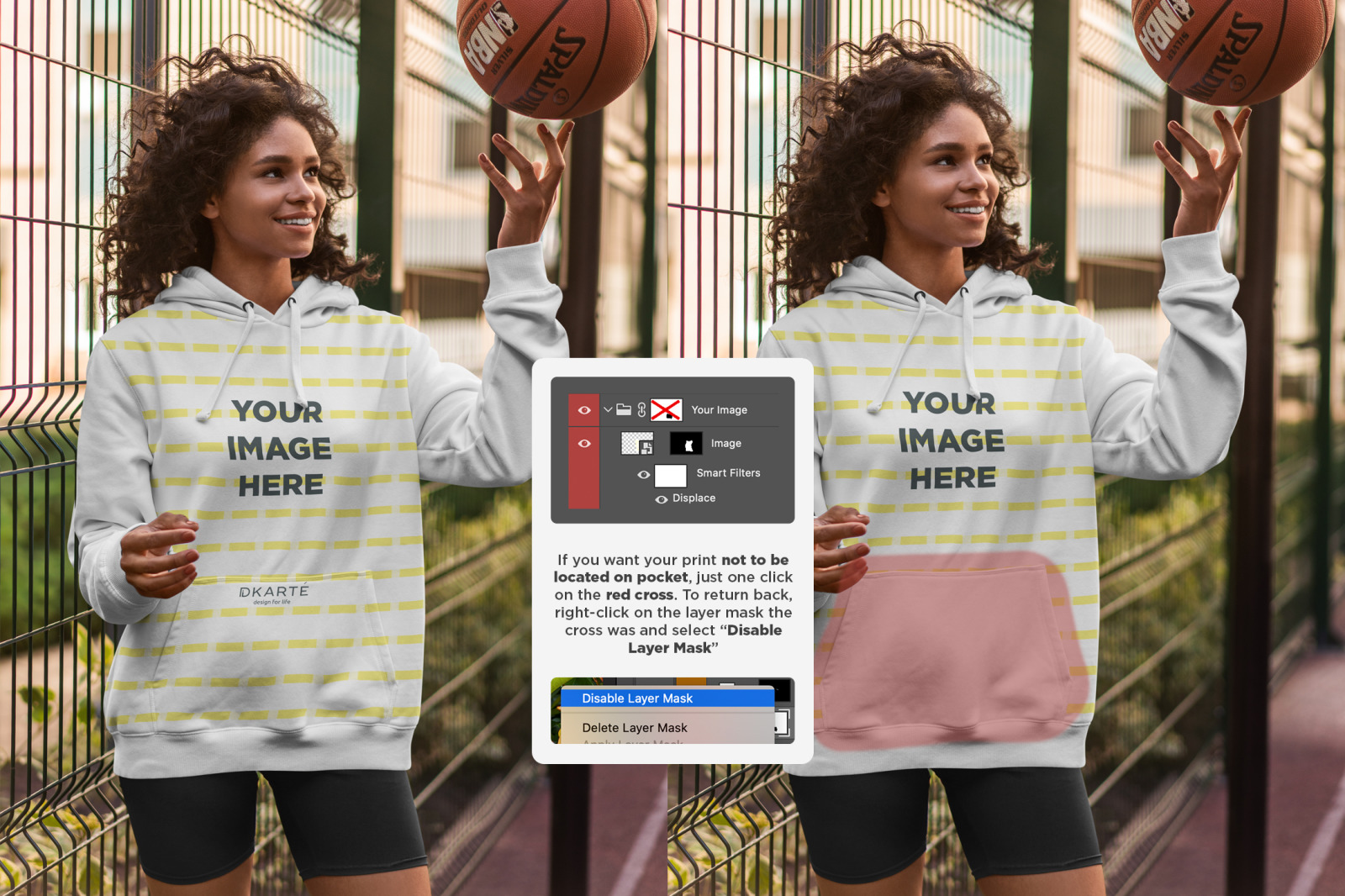 Hoodie Mock-Up Basketball