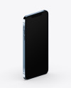 Apple iPhone 12 Pro Max Pacific Blue Mockup - Half Side View